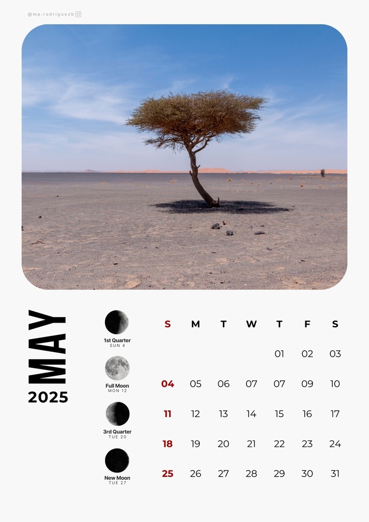 Wall Calendar - Landscape